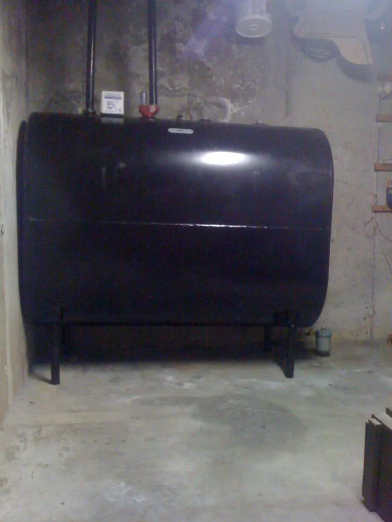Residential oil tank installation